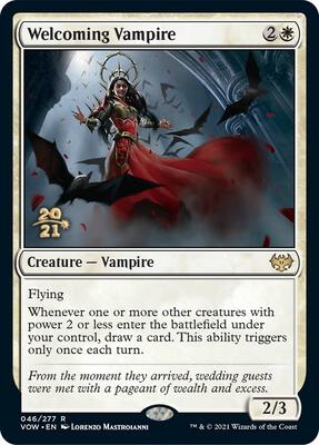 Welcoming Vampire card from Prerelease Cards