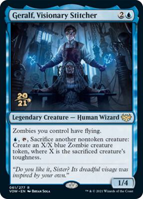 Geralf, Visionary Stitcher card from Prerelease Cards