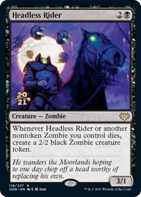 Headless Rider card from Prerelease Cards
