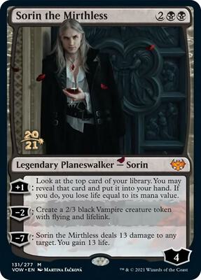 Sorin the Mirthless card from Prerelease Cards
