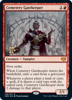 Cemetery Gatekeeper card from Prerelease Cards