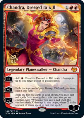 Chandra, Dressed to Kill card from Prerelease Cards