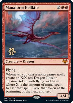 Manaform Hellkite card from Prerelease Cards
