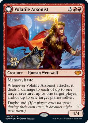 Volatile Arsonist card from Prerelease Cards