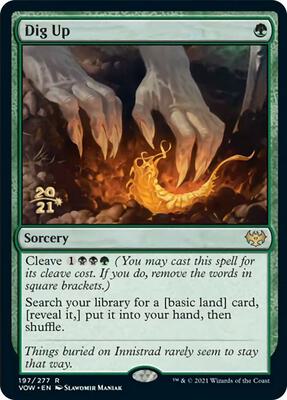 Dig Up card from Prerelease Cards