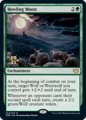 Howling Moon card from Prerelease Cards