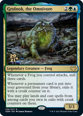 Grolnok, the Omnivore card from Prerelease Cards