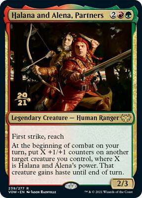 Halana and Alena, Partners card from Prerelease Cards