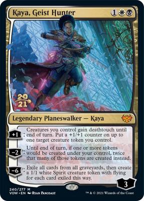 Kaya, Geist Hunter card from Prerelease Cards