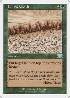 Fallow Earth card from Classic Sixth Edition