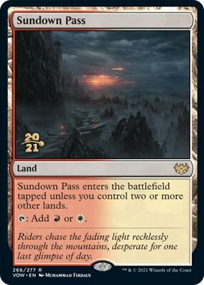 Sundown Pass card from Prerelease Cards