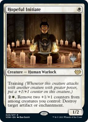 Hopeful Initiate card from Promo Pack: March of the Machine