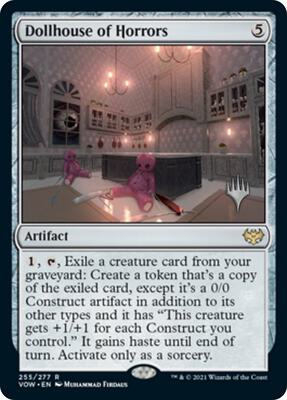 Dollhouse of Horrors card from Promo Pack: Duskmourn: House of Horror