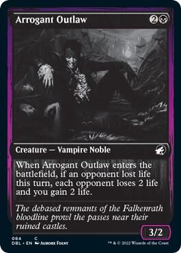 Arrogant Outlaw card from Innistrad: Double Feature