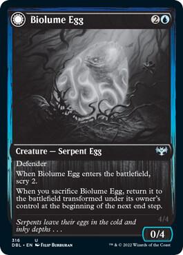 Biolume Egg card from Innistrad: Double Feature