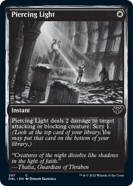 Piercing Light card from Innistrad: Double Feature