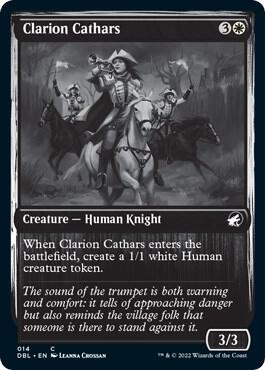Clarion Cathars card from Innistrad: Double Feature