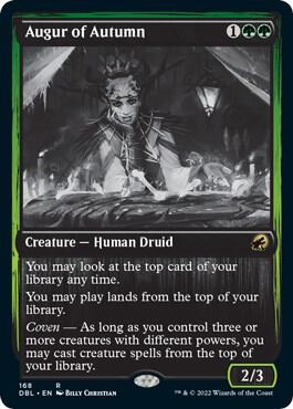 Augur of Autumn card from Innistrad: Double Feature