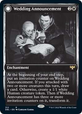 Wedding Announcement card from Innistrad: Double Feature