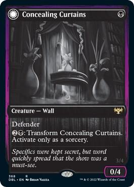 Concealing Curtains card from Innistrad: Double Feature