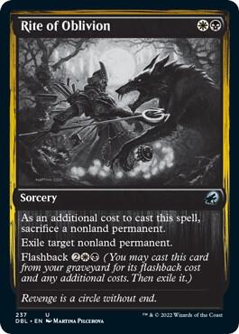 Rite of Oblivion card from Innistrad: Double Feature