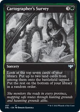 Cartographer's Survey card from Innistrad: Double Feature