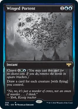 Winged Portent card from Innistrad: Double Feature