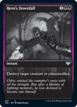 Hero's Downfall card from Innistrad: Double Feature