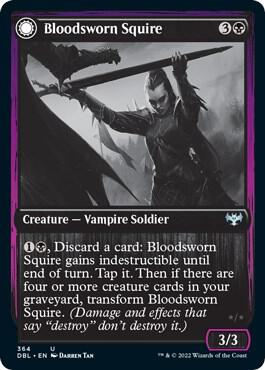 Bloodsworn Squire card from Innistrad: Double Feature