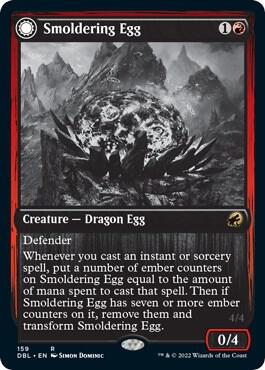 Smoldering Egg card from Innistrad: Double Feature