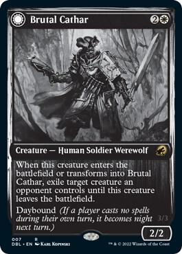 Brutal Cathar card from Innistrad: Double Feature