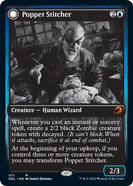 Poppet Stitcher card from Innistrad: Double Feature
