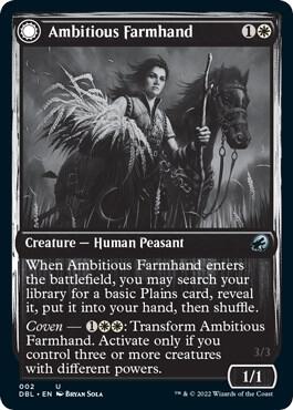 Ambitious Farmhand card from Innistrad: Double Feature