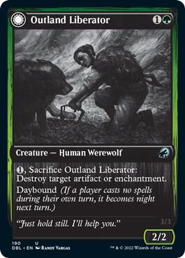 Outland Liberator card from Innistrad: Double Feature
