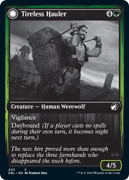 Tireless Hauler card from Innistrad: Double Feature