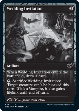 Wedding Invitation card from Innistrad: Double Feature