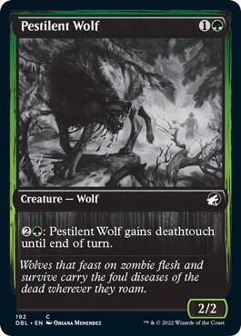 Pestilent Wolf card from Innistrad: Double Feature