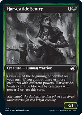 Harvesttide Sentry card from Innistrad: Double Feature