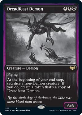 Dreadfeast Demon card from Innistrad: Double Feature