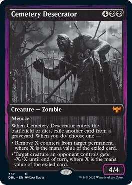 Cemetery Desecrator card from Innistrad: Double Feature