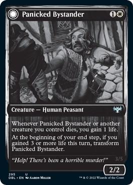 Panicked Bystander card from Innistrad: Double Feature