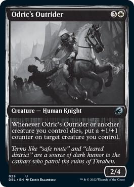 Odric's Outrider card from Innistrad: Double Feature