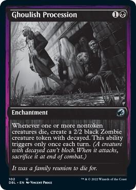 Ghoulish Procession card from Innistrad: Double Feature