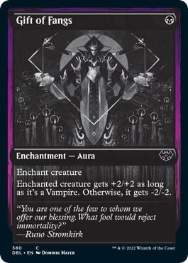 Gift of Fangs card from Innistrad: Double Feature