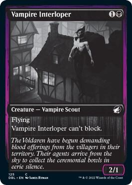 Vampire Interloper card from Innistrad: Double Feature