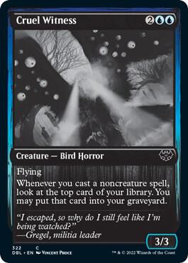 Cruel Witness card from Innistrad: Double Feature
