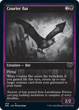 Courier Bat card from Innistrad: Double Feature
