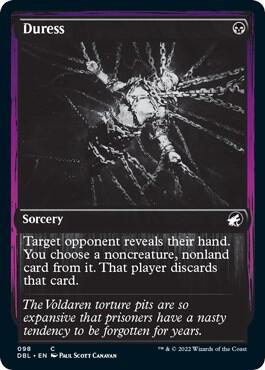Duress card from Innistrad: Double Feature