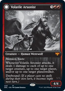 Volatile Arsonist card from Innistrad: Double Feature