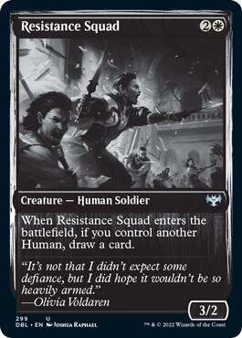 Resistance Squad card from Innistrad: Double Feature